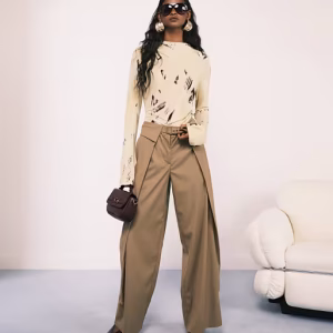 Tailored Wide-Leg Trousers